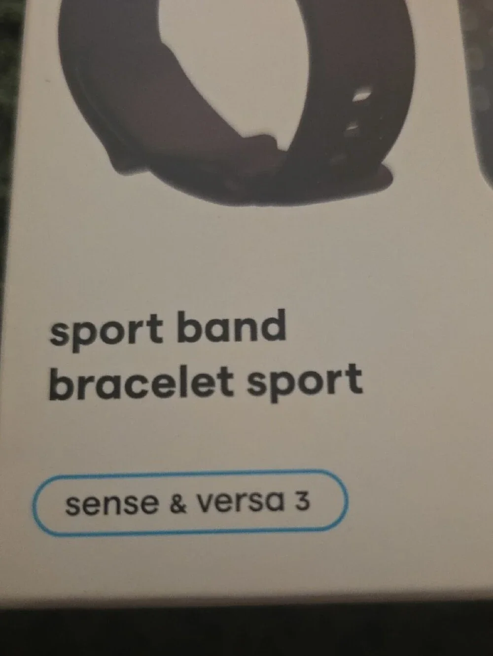 Fitbit Black Perforated Sport Band for Sense & Versa 3 S/P